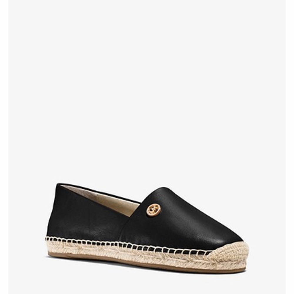Michael Kors Kendrick Leather Slip-On Espadrille